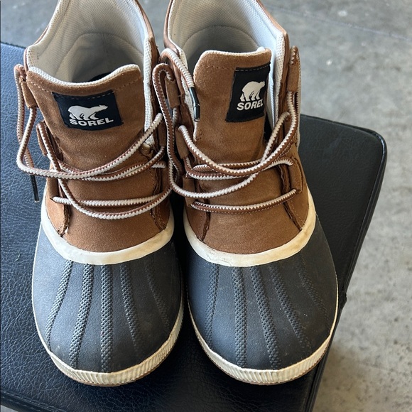 Sorel Tan and Gray Lace-Up Boots - Picture 2 of 4